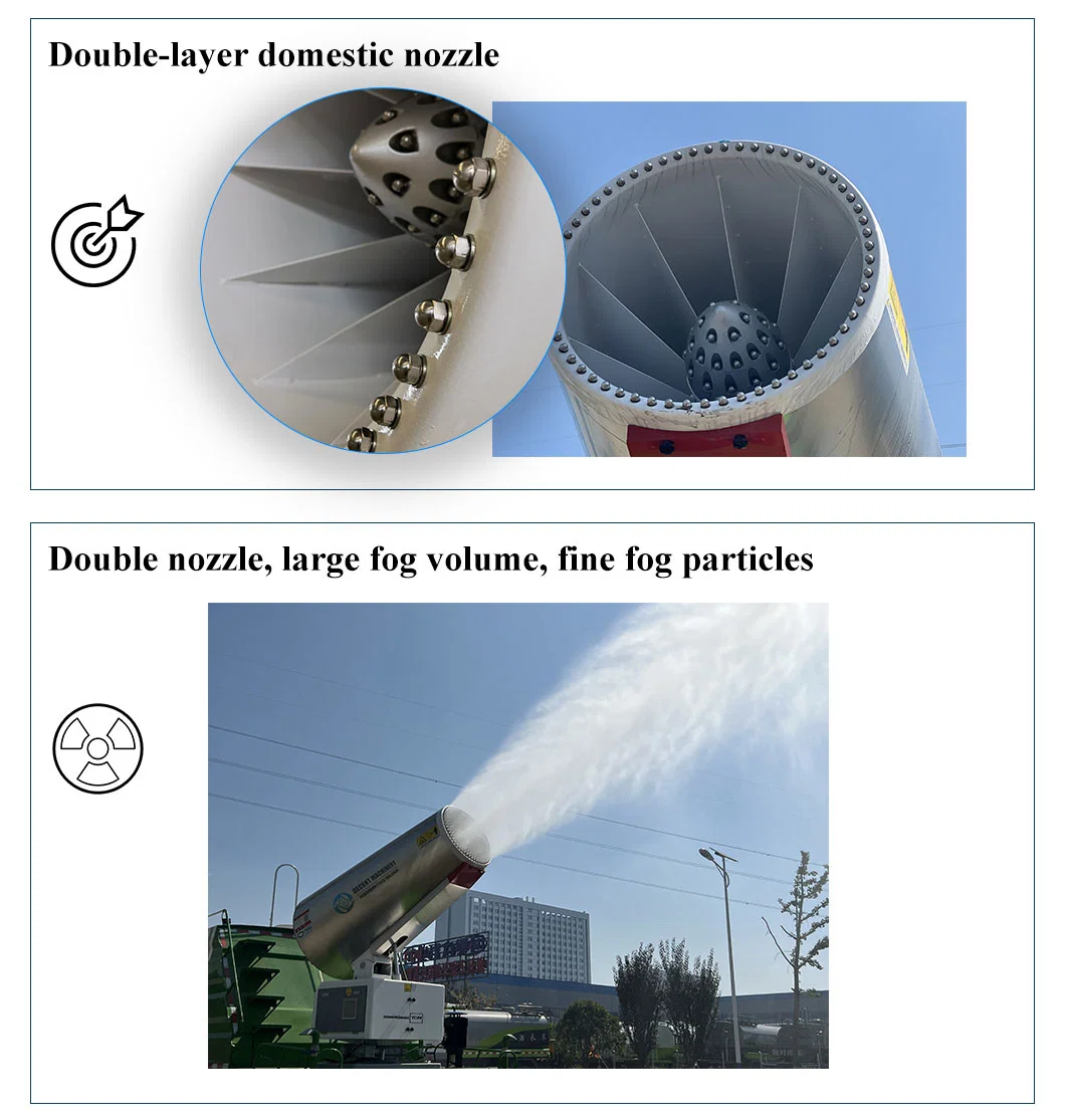 Dust Control Misting Gypsum Water Mist Blower Cannon Evaporation System